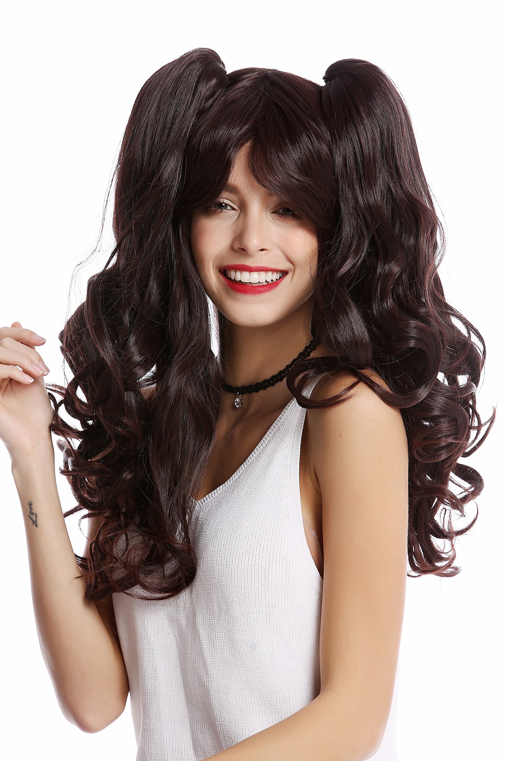 wig-me-up-yzf-4379-2t33-cosplay-per-cke-gothic-lolita-braun-mix-65-cm-mit-2-z-pf image 2