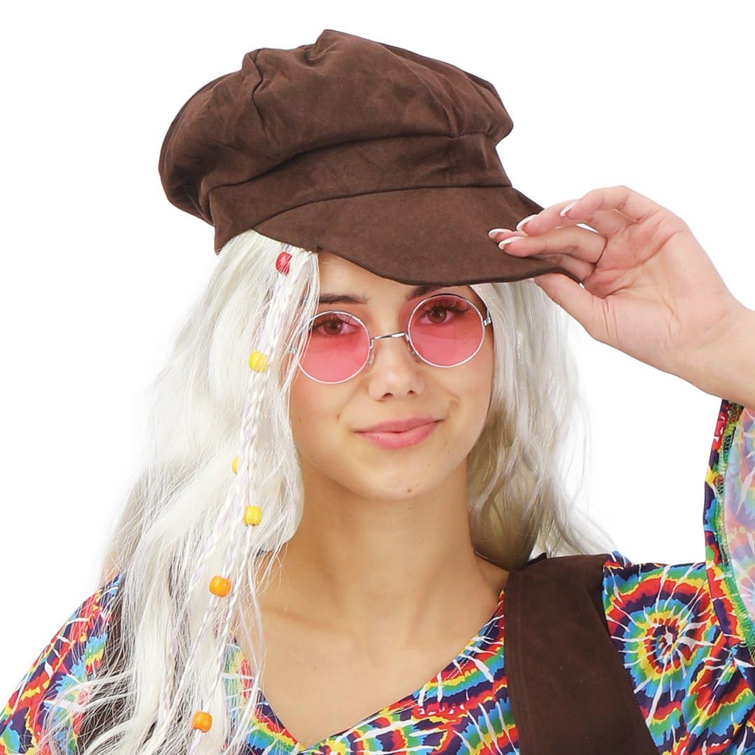 p-tit-clown-10801-metall-brille-rund-hippie-kost-m-brille-ohne-gl-ser-farbauswah image 5