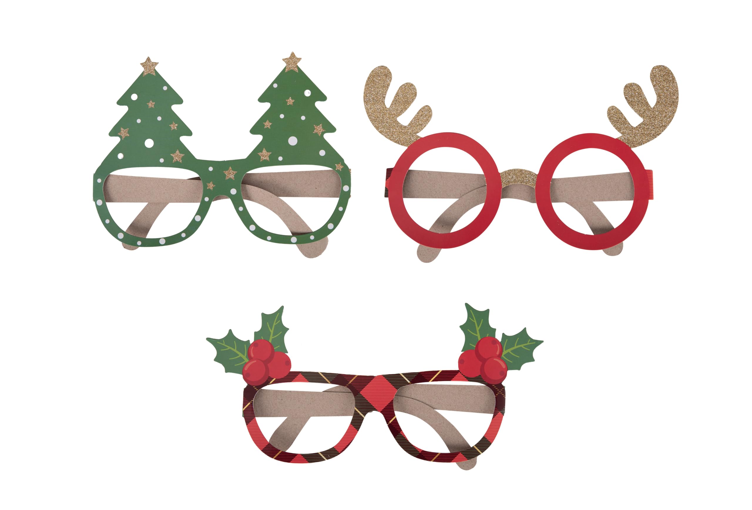 ptit-clown-23655-brille-aus-karton-weihnachten-6-st-ck image 2