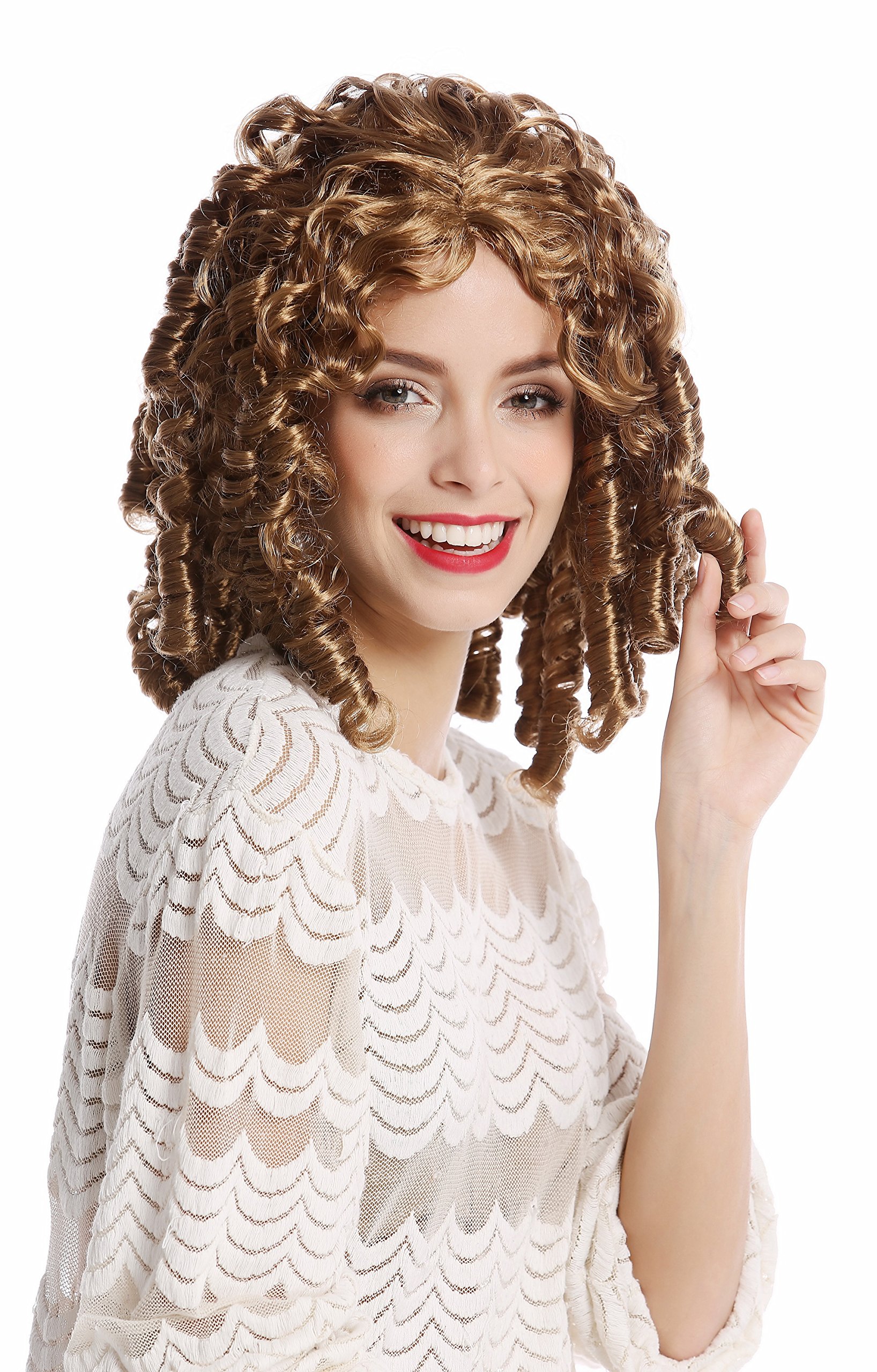 wig-me-up-91049-za27a-damen-per-cke-korkenzieher-locken-dunkelblond image 4