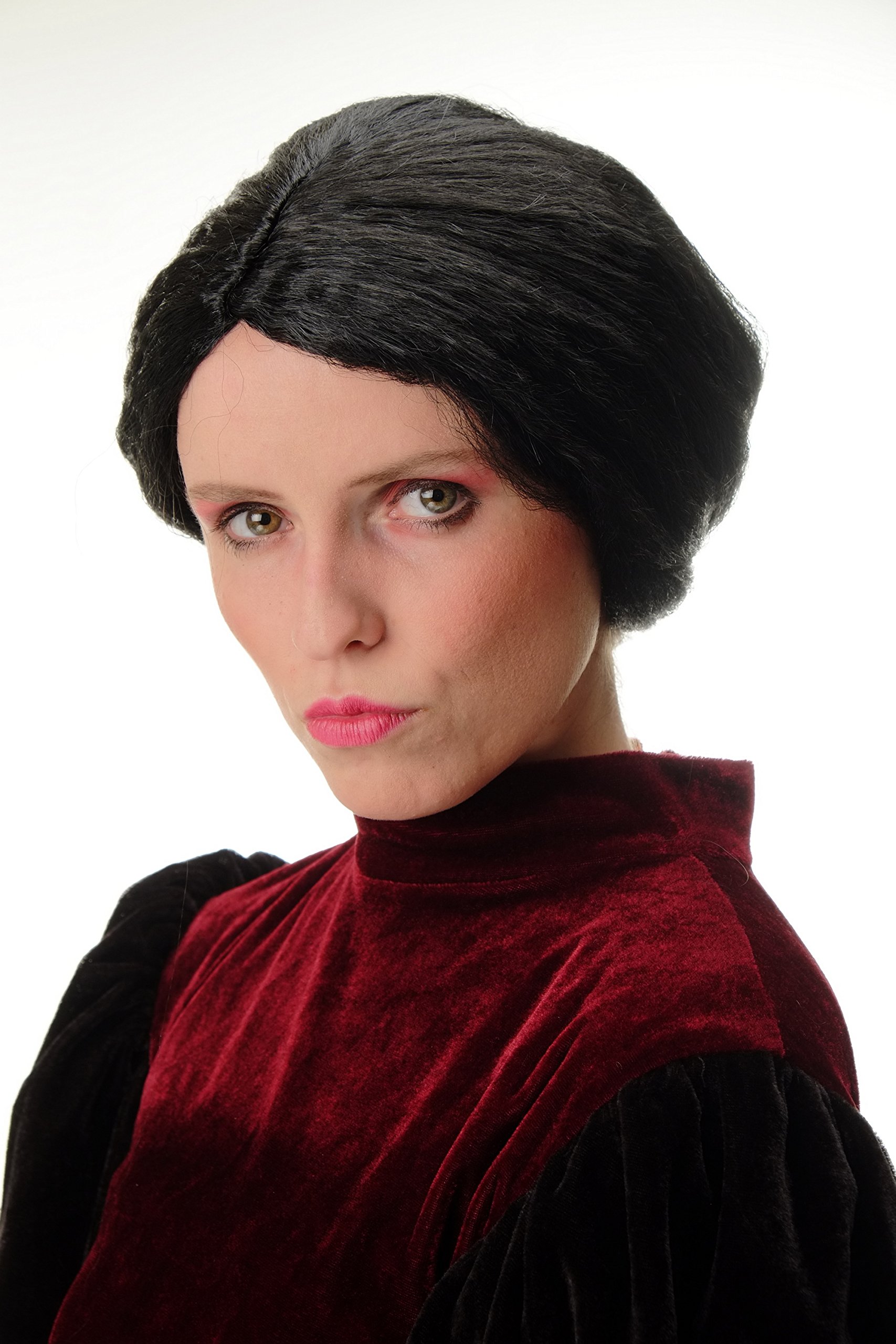 wig-me-up-69020-p103-damen-per-cke-dutt-schwarz-gouvernante image 3