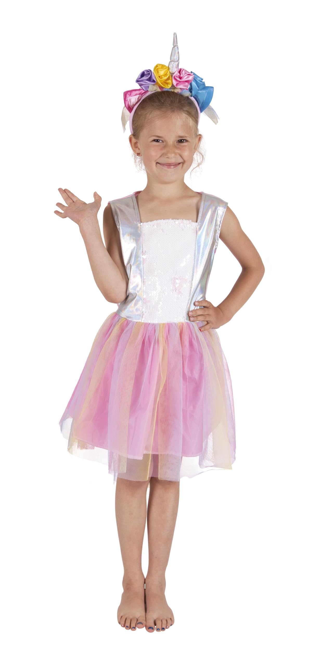 p-tit-clown-einhorn-kost-m-m-dchen-kleid-haarreif-prinzessin image 7
