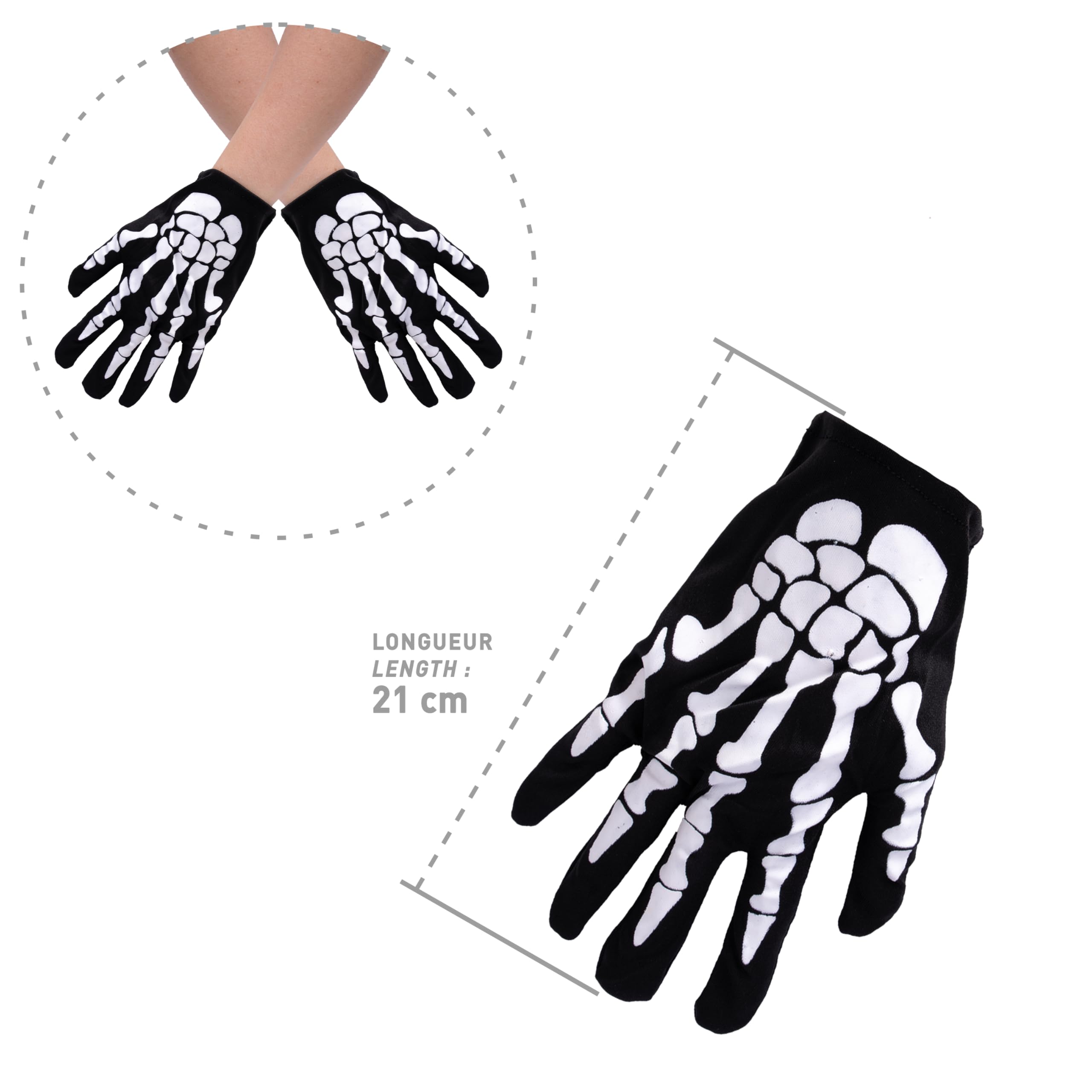 p-tit-clown-skeletthandschuhe-erwachsene-schwarz-wei image 3
