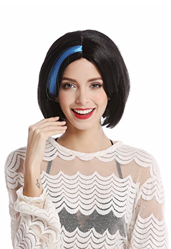 wig-me-up-91254-damenper-cke-bob-schwarz-mit-blauer-str-hne-30-cm image 6