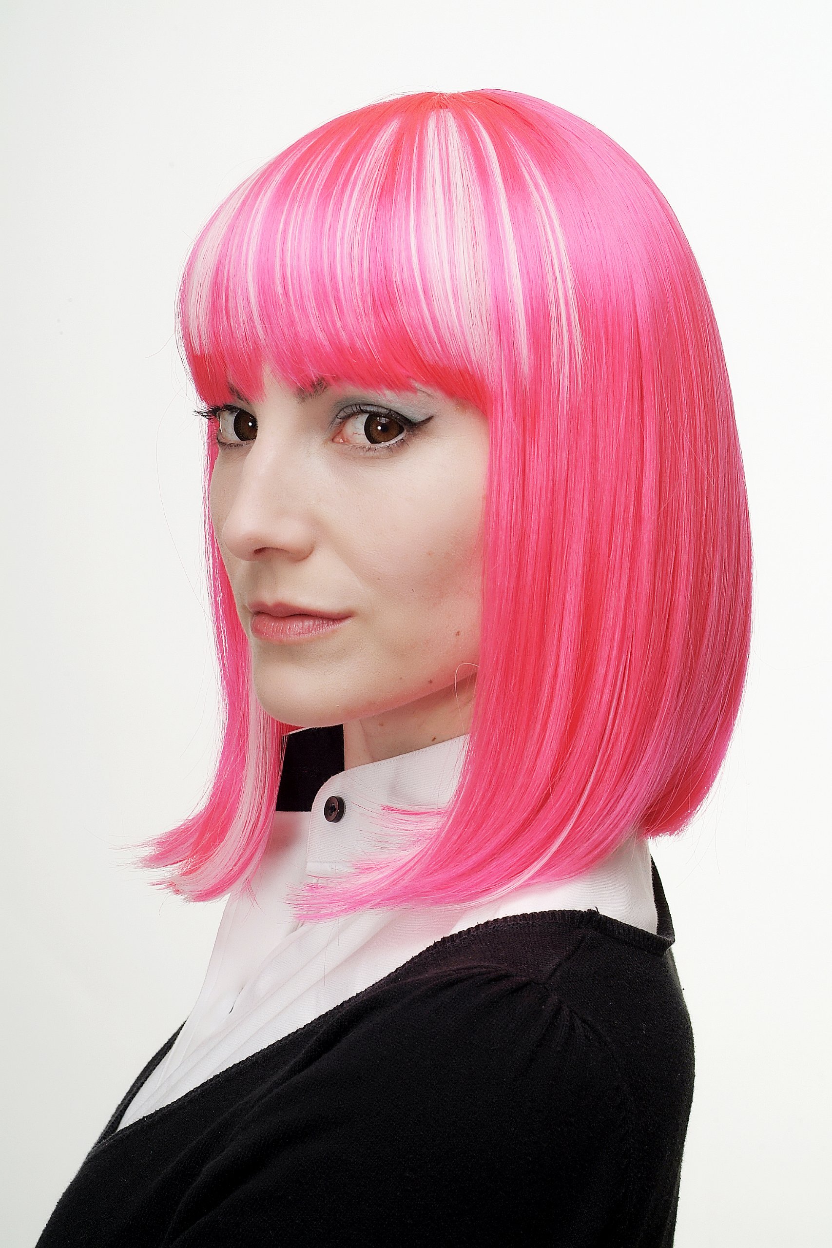 wig-me-up-h7862-tt-2315-1001-cosplay-per-cke-page-bob-pink-wei-platin-35-cm image 4