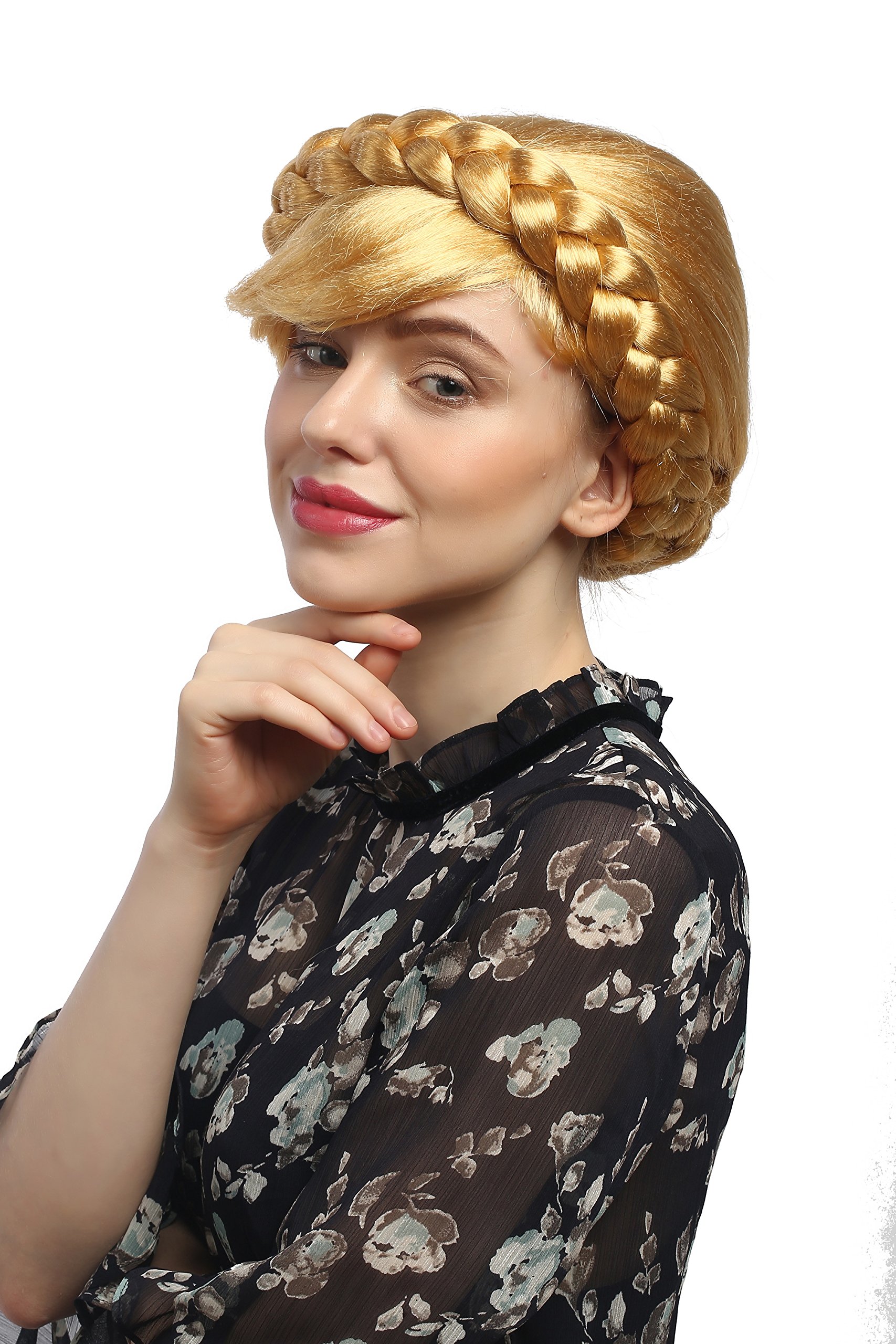 wig-me-up-91209-za35-party-per-cke-damen-trachtenzopf-goldblond-geflochten image 2