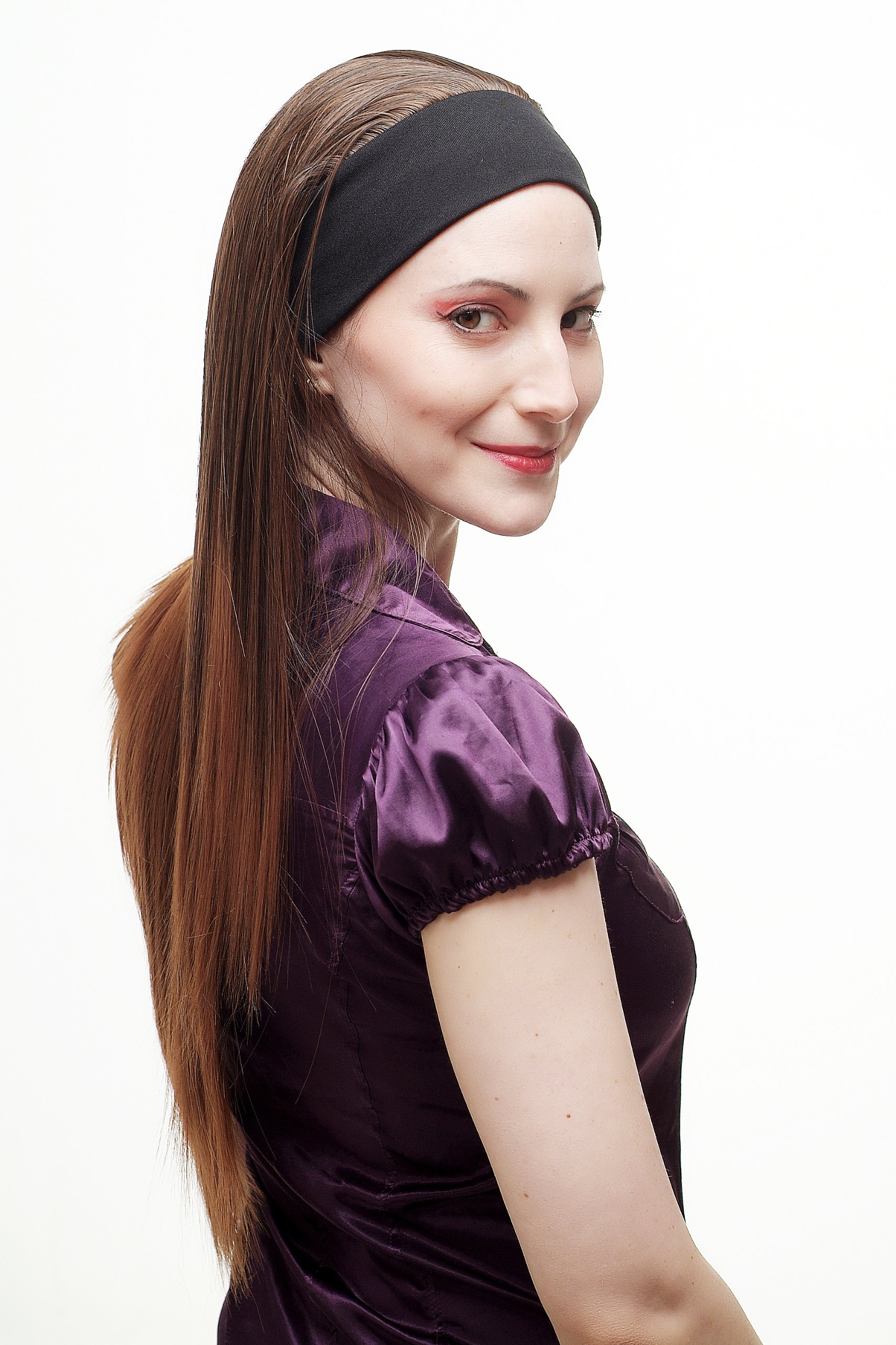 wig-me-up-h9306-2t30-halbper-cke-mit-stirnband-braun-mix-lang-glatt-70-cm image 5
