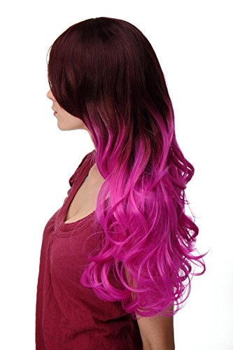 wig-me-up-h9704-33ft2405-ombre-per-cke-braun-pink-60-cm-lockig image 7