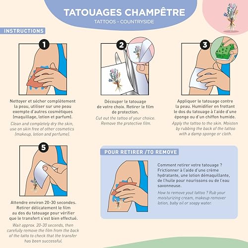 ptit-clown-tattoos-blumen-tempor-re-kinder-tattoos image 8