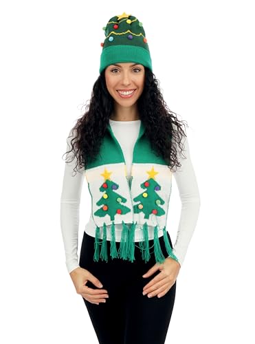 ptitclown-weihnachtsset-m-tze-und-schal-tanne-gr-n-erwachsene image 4