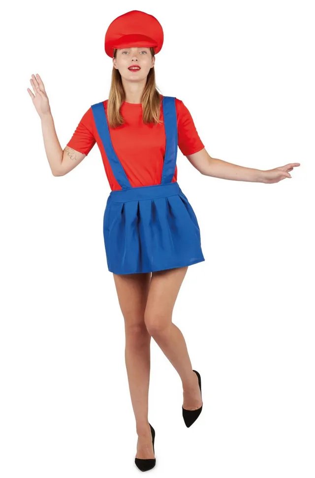 p-tit-clown-klempner-kost-m-damen-blau-rot-gr-e-l-xl image 1