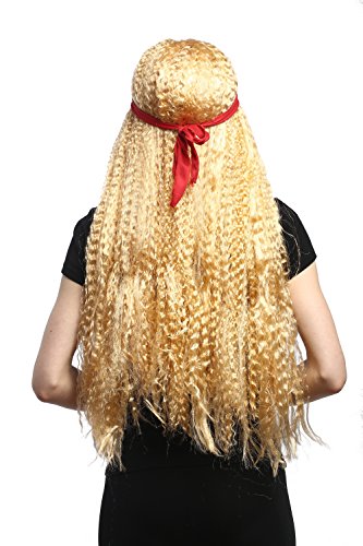 wig-me-up-90783-za02a-per-cke-damen-hippie-goldblond-75-cm-mit-stirnband image 7