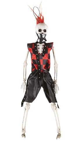 p-tit-clown-punk-skelett-halloween-deko-40-cm-rot-mann image 5