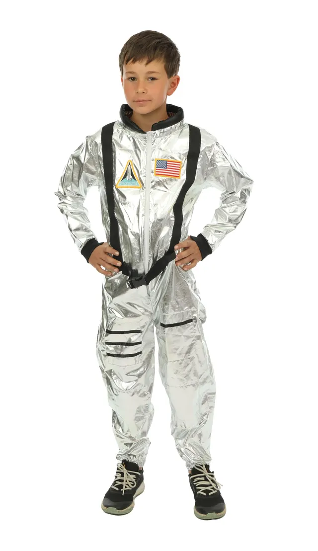 ptit-clown-23971-astronauten-kost-m-silber-kinder-10-12-jahre image 1