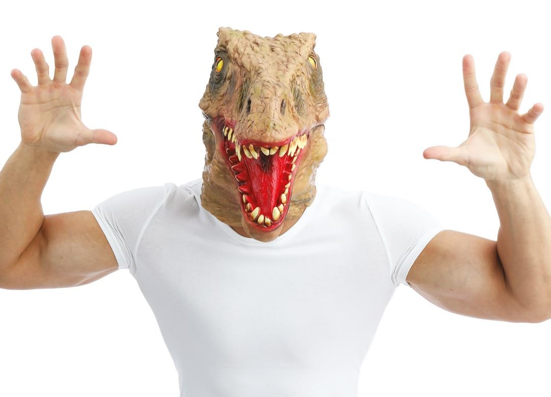 p-tit-clown-maske-t-rex-latex-erwachsene-unisex-einheitsgr-e image 3