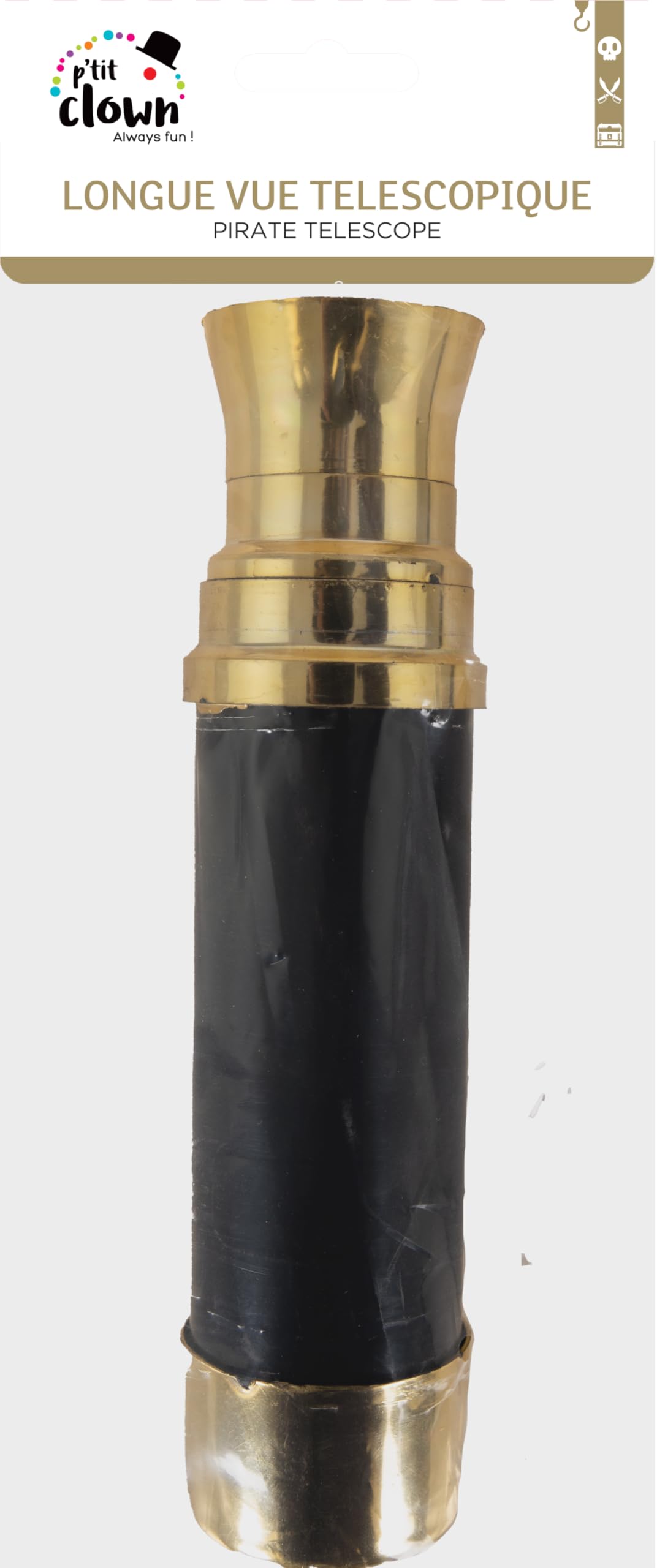 ptit-clown-piratenfernrohr-44900-braun-gold-teleskop image 2