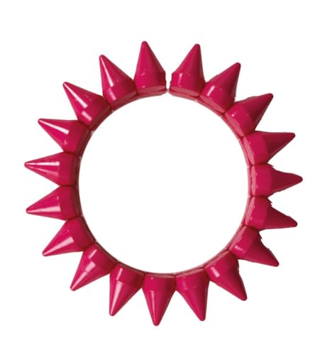 p-tit-clown-22656-punk-armband-neon-rosa-einheitsgr-e-kunststoff image 3