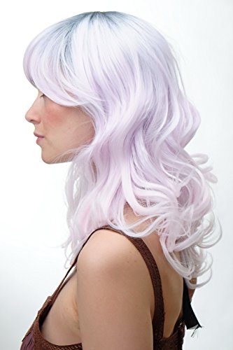 wig-me-up-yzf-7325-1001-damen-cosplay-per-cke-rosa-grau-locken-45-cm image 8