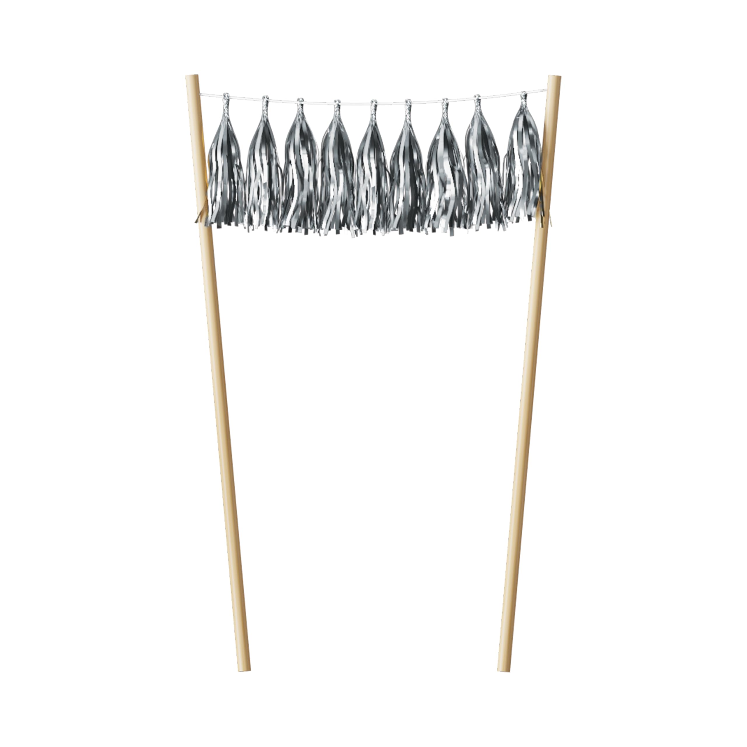 p-tit-clown-tortendekoration-quasten-silber-torten-topper image 1