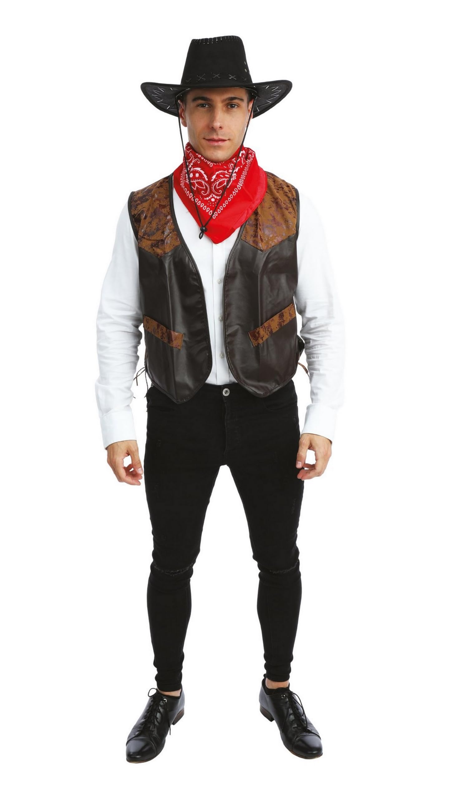 ptit-clown-55870-weste-ohne-rmel-cowboy-kunstleder-einheitsgr-e image 6