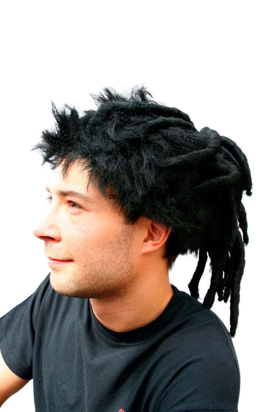 wig-me-up-1304-party-per-cke-dreadlocks-mit-zopf-schwarz image 1