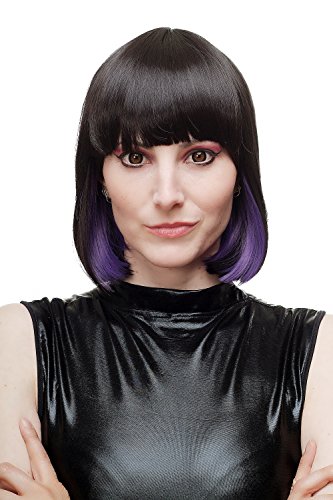 wig-me-up-damenper-cke-sa067-2-t2404-sexy-burlesque-bob-schwarz-lila-30-cm image 6