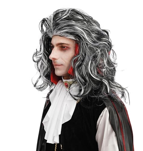 p-tit-clown-22185-vampir-per-cke-lang-gewellt-schwarz-wei image 7