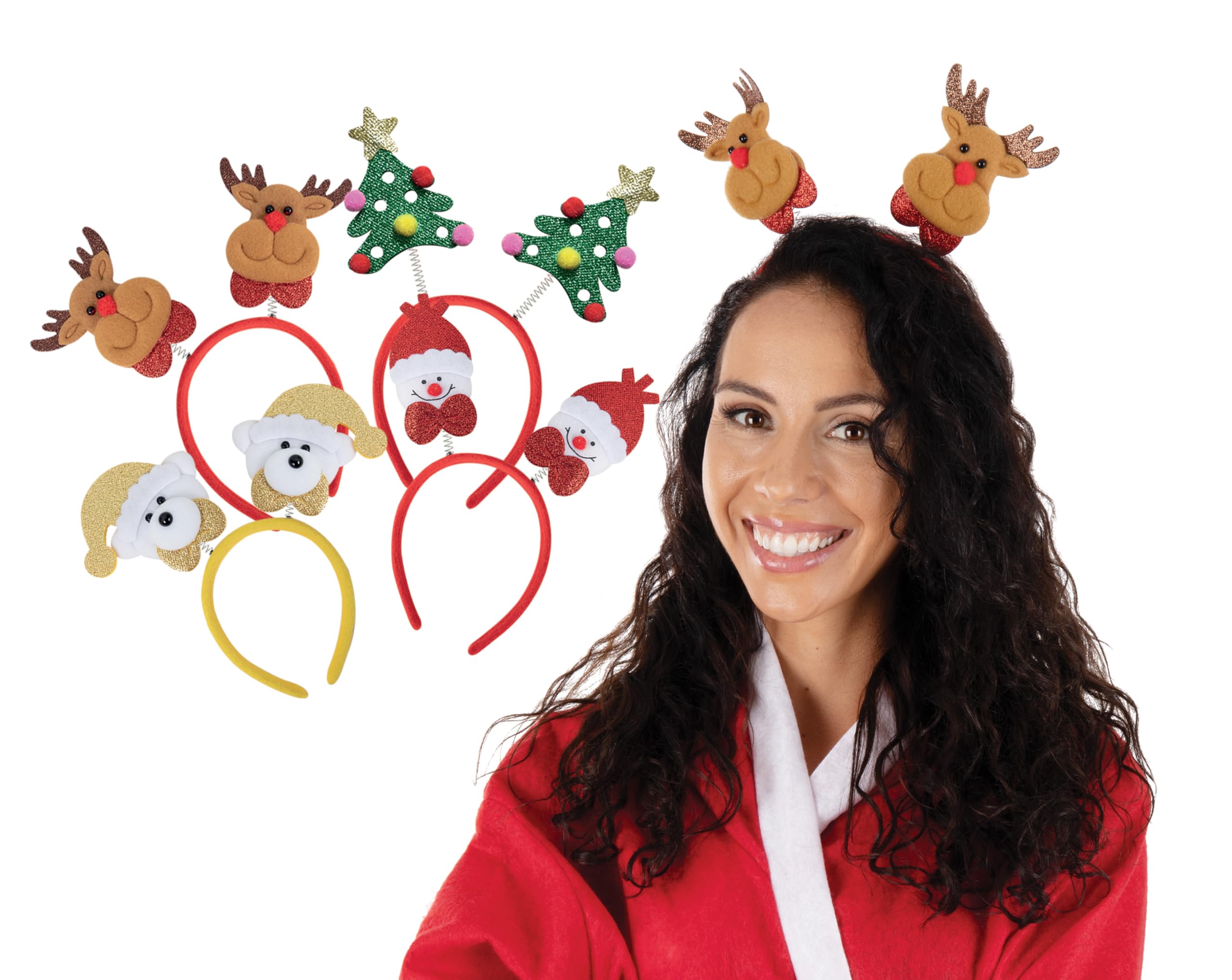 p-tit-clown-weihnachtshaarreif-mit-pailletten-erwachsene-zufallsauswahl image 1