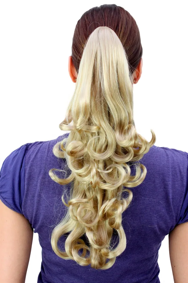 wig-me-up-nc-19-202-haarteil-langer-gelockter-zopf-blond-45-cm image 1