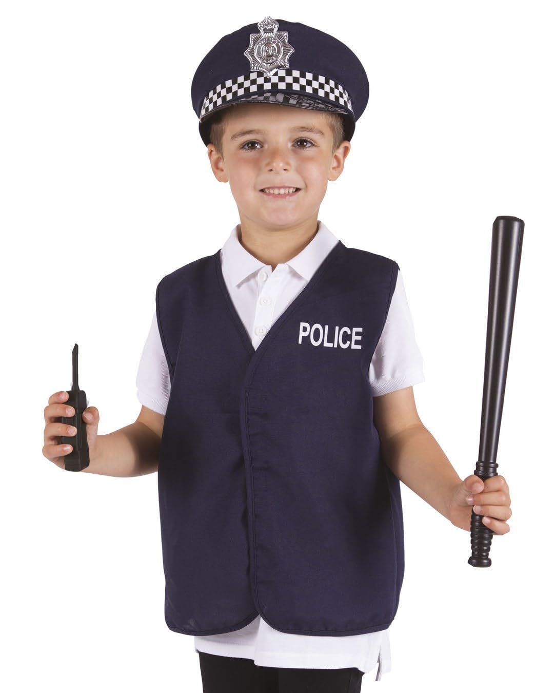 p-tit-clown-kit-policier-polizei-kost-m-set-kind-blau-marine image 2