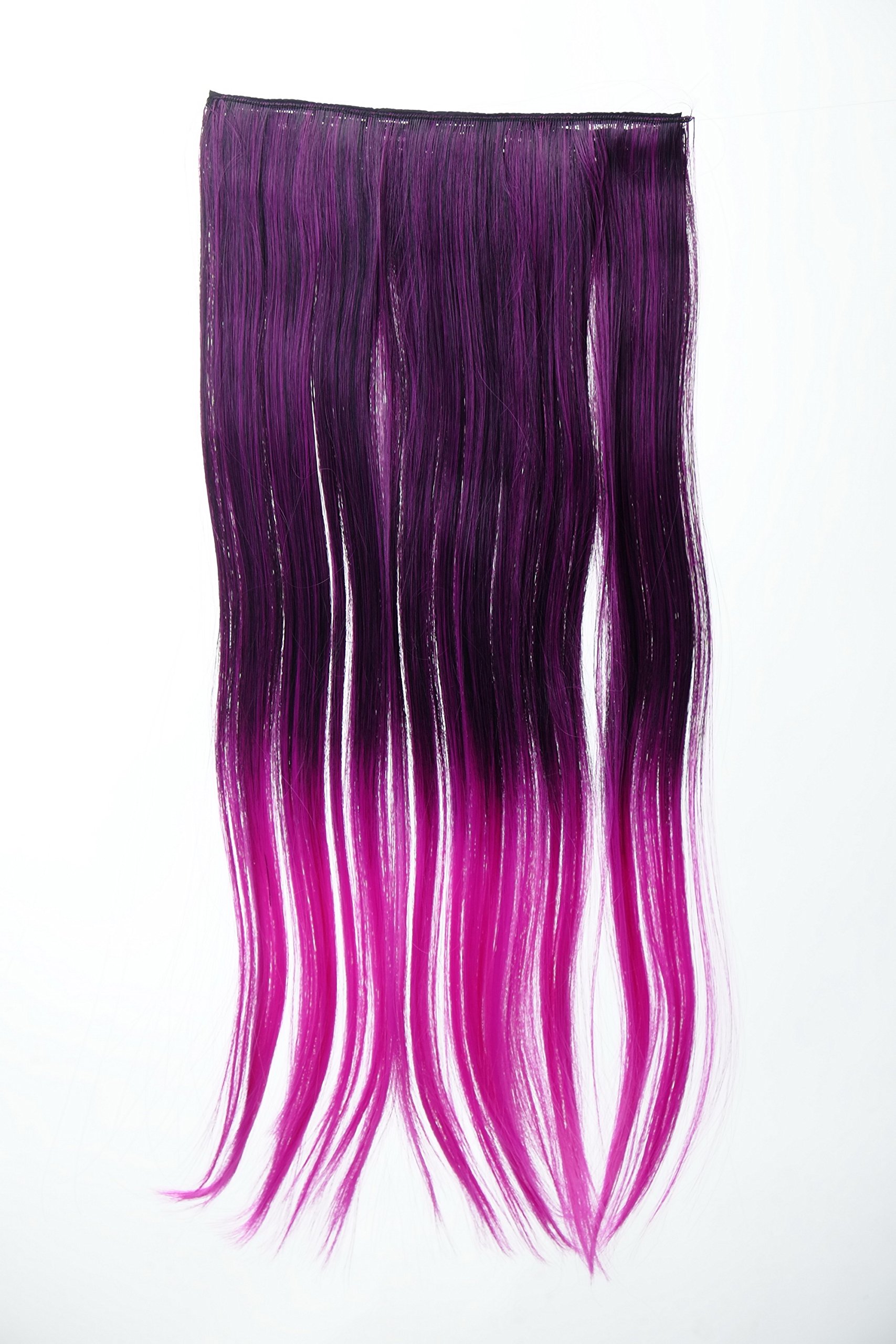 wig-me-up-yzf-3179p-clip-in-extension-ombre-schwarz-rot-60-cm image 7