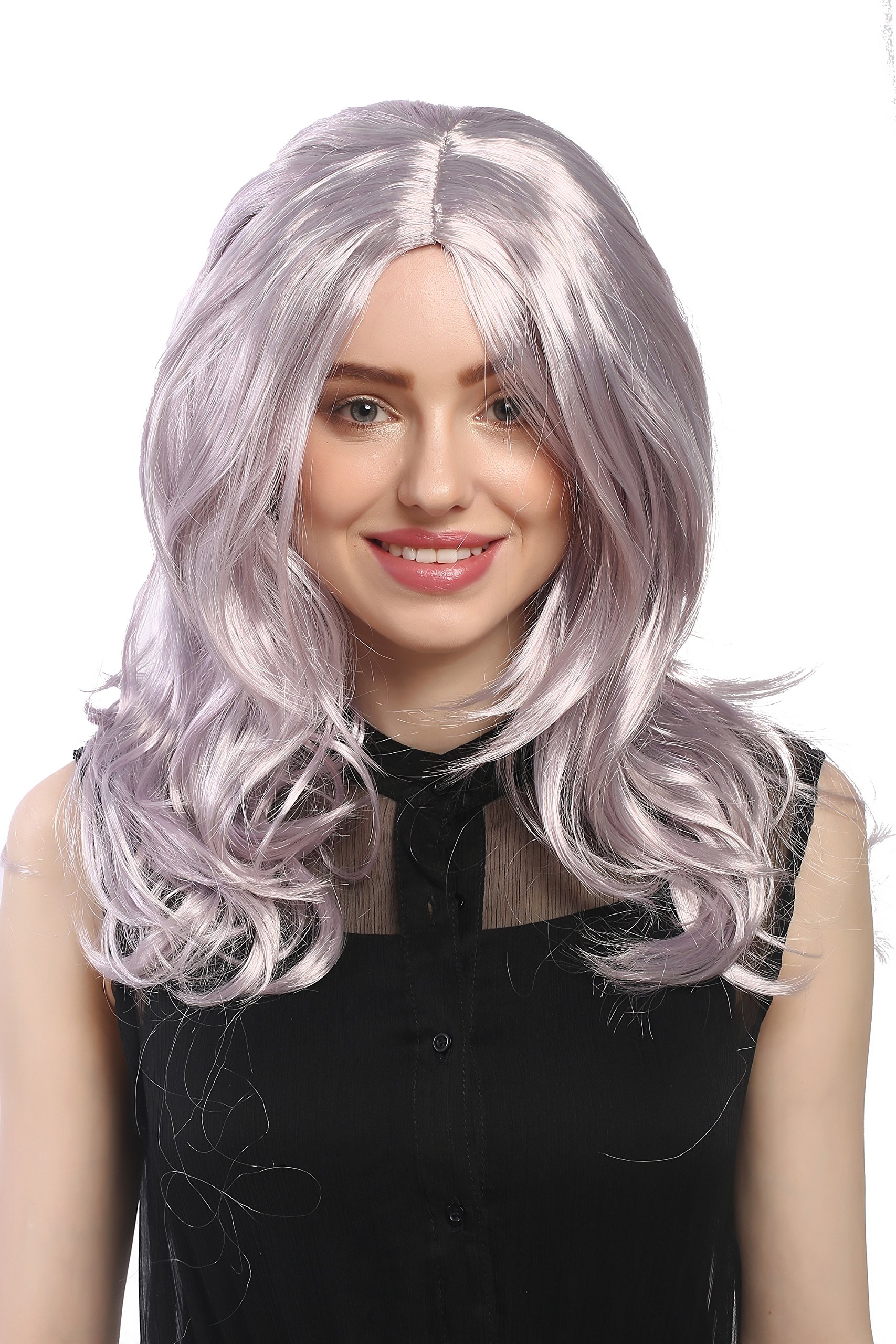 wig-me-up-91337-za68a-za50-party-per-cke-damen-lang-wellig-silbergrau-lila-mix-5 image 4