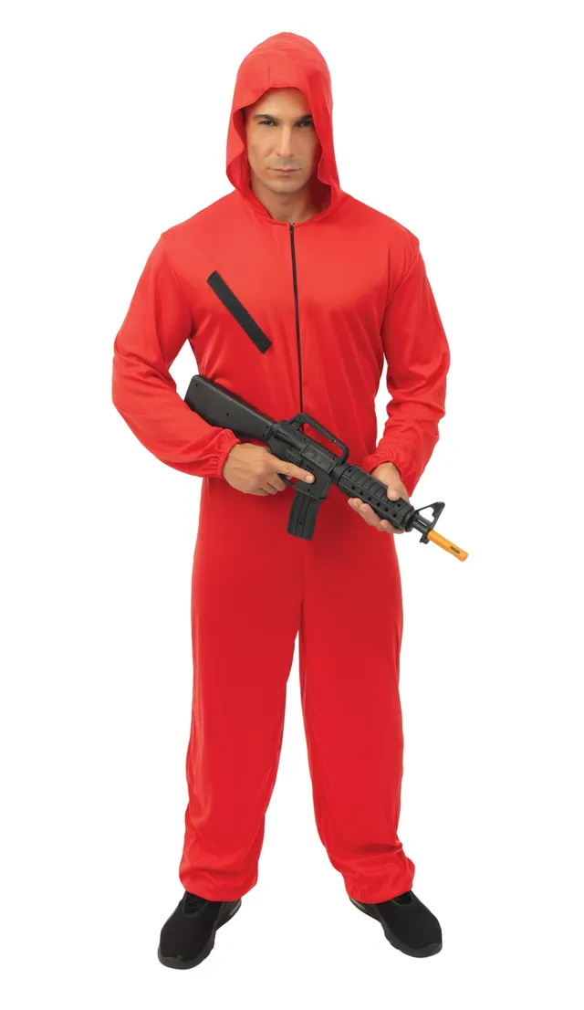 p-tit-clown-r-uber-kost-m-erwachsene-unisex-roter-overall-mit-kapuze image 1