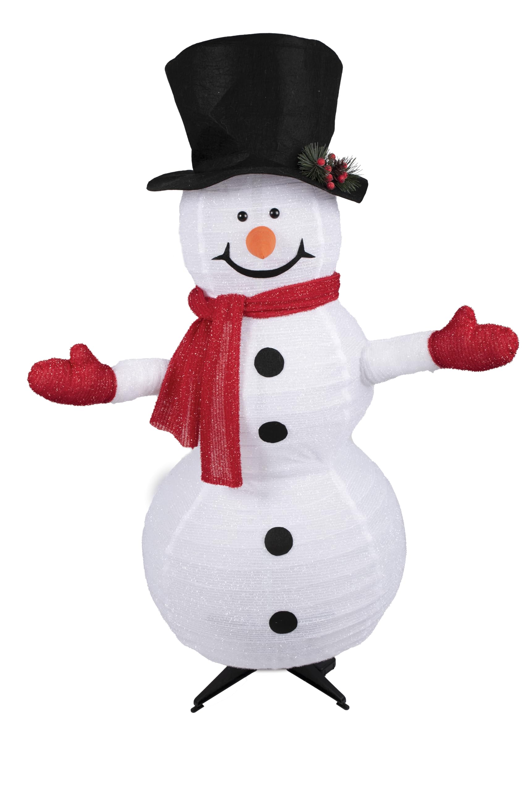 ptit-clown-22831-schneemann-mit-licht-110-cm-dekofigur image 1