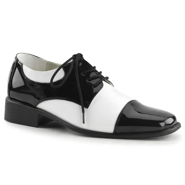 funtasma-disco-18-herren-disco-schuh-schwarz-wei-wing-tip image 1
