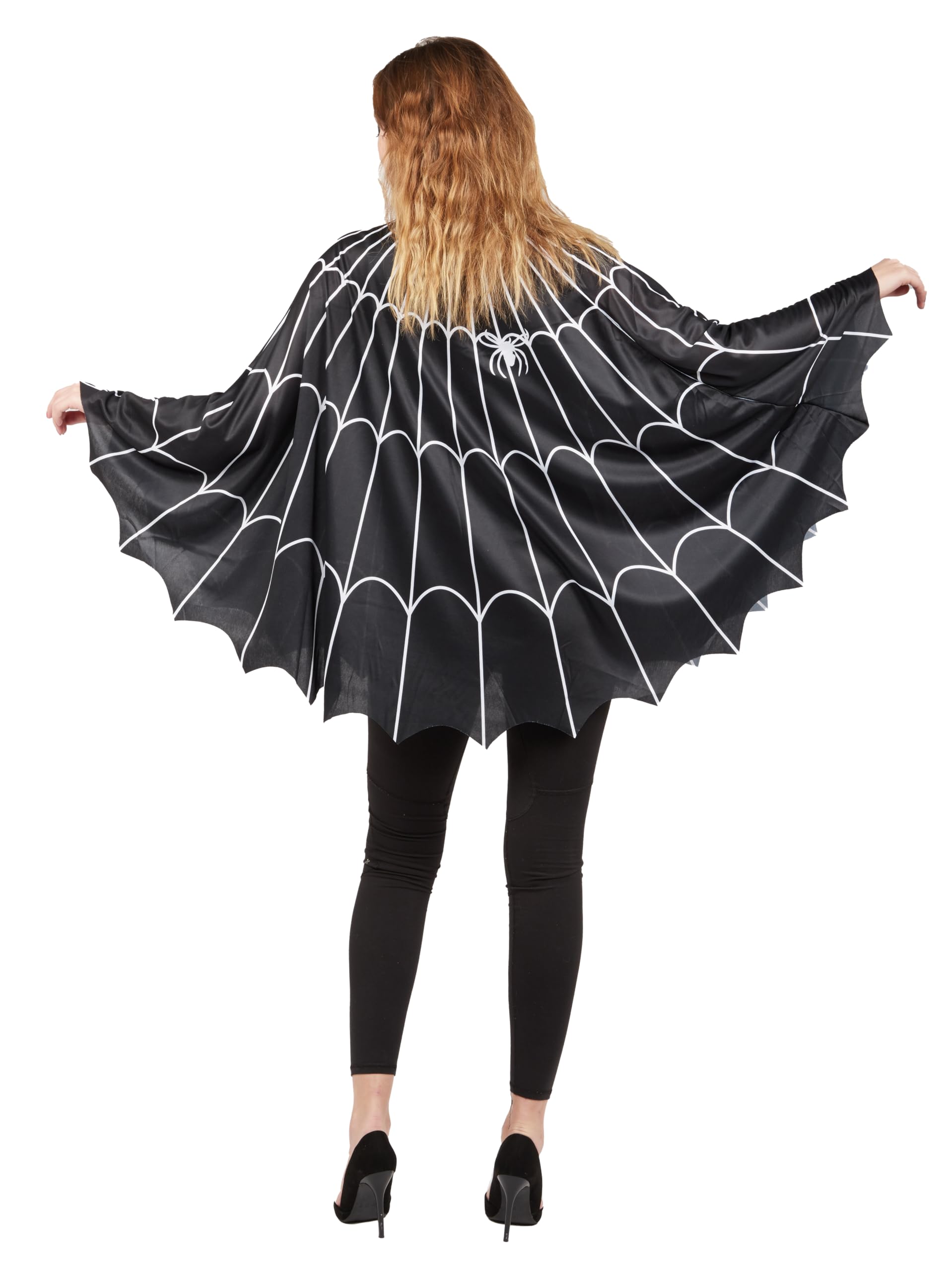 p-tit-clown-spinnennetz-poncho-kost-m-f-r-damen-halloween image 3