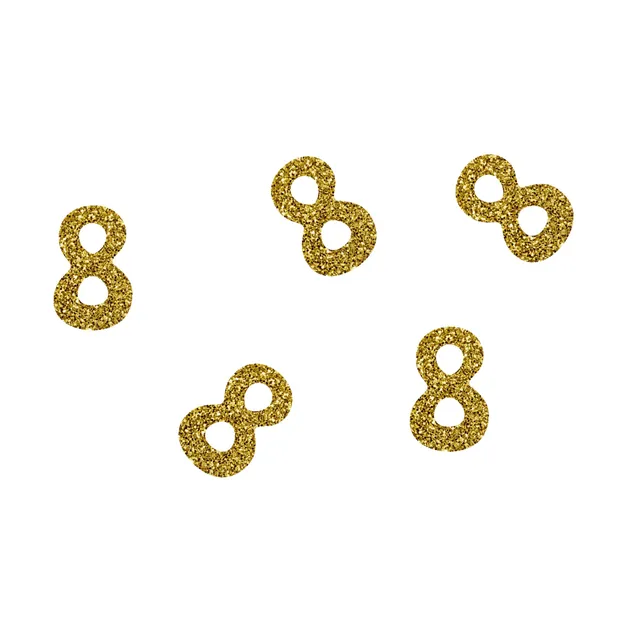 p-tit-clown-re21042-glitzer-konfetti-zahl-8-gold-50-st-ck-tischkonfetti image 1