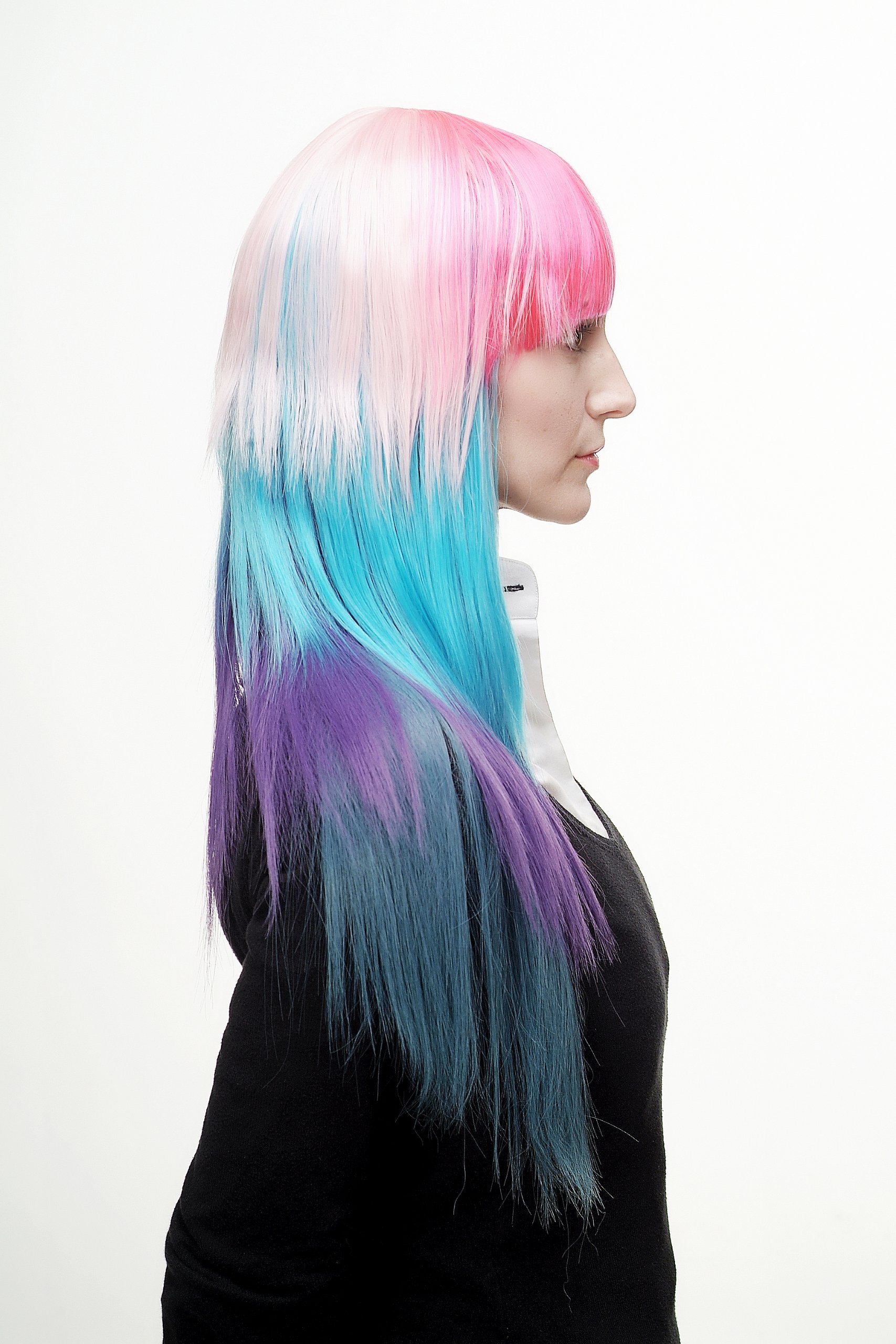 wig-me-up-h9014-damenper-cke-lang-bunt-neon-pink-blau-wei-glatt-mit-pony image 2