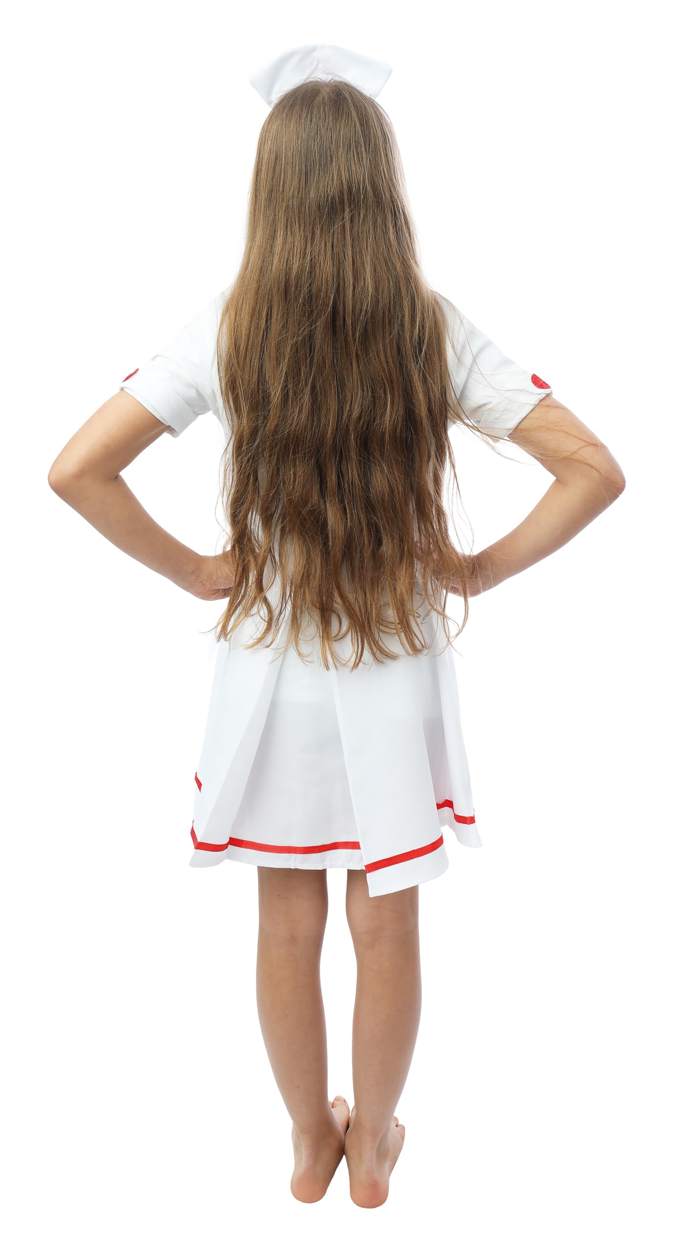 ptit-clown-krankenschwester-kost-m-m-dchen-kleid-haarreif image 3