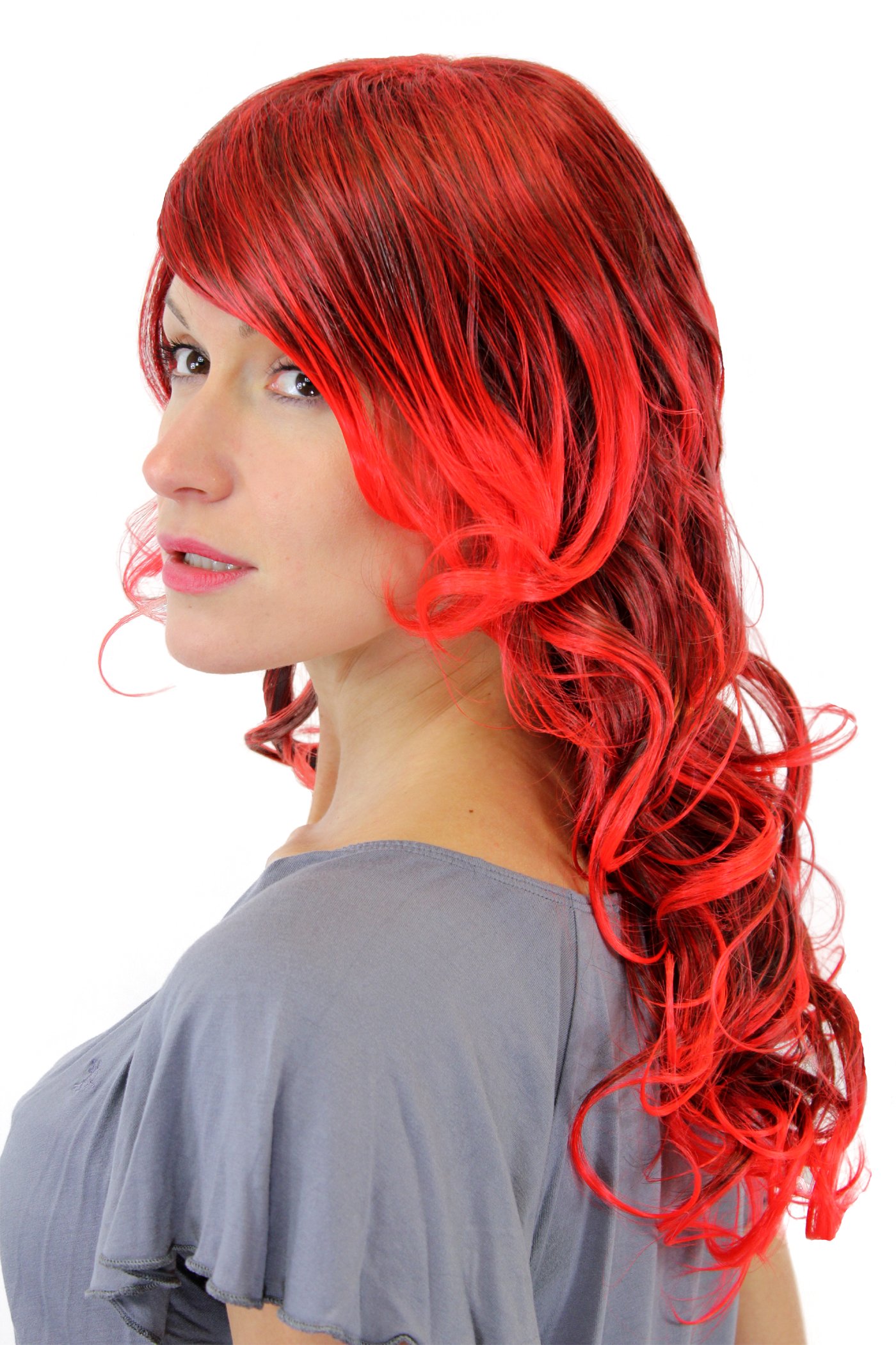 wig-me-up-gfw1043-6ttf2316-damenper-cke-rot-gelockt-wet-look-55-cm image 2