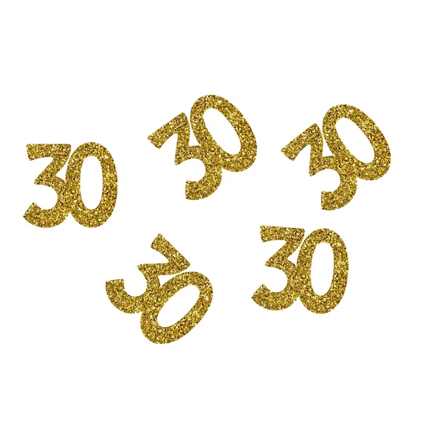 p-tit-clown-konfetti-zahl-30-gold-50-st-ck image 1