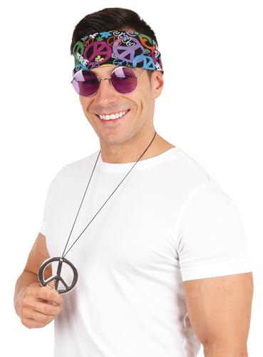 p-tit-clown-22697-hippie-zubeh-r-set-erwachsene-mehrfarbig image 6