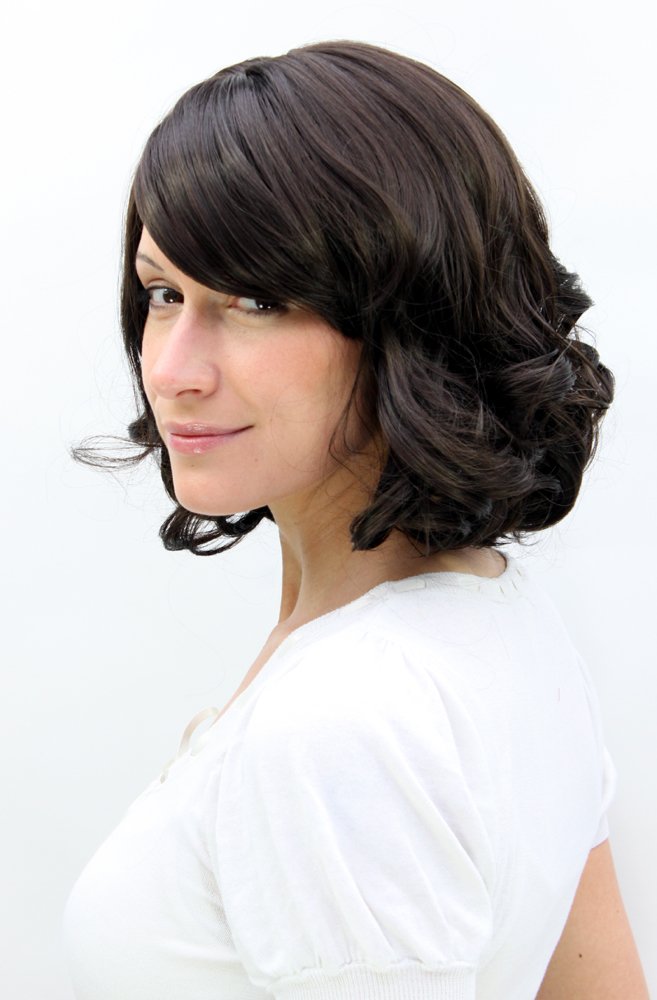 wig-me-up-a31-4-per-cke-kurz-locken-dunkelbraun-30-cm image 3