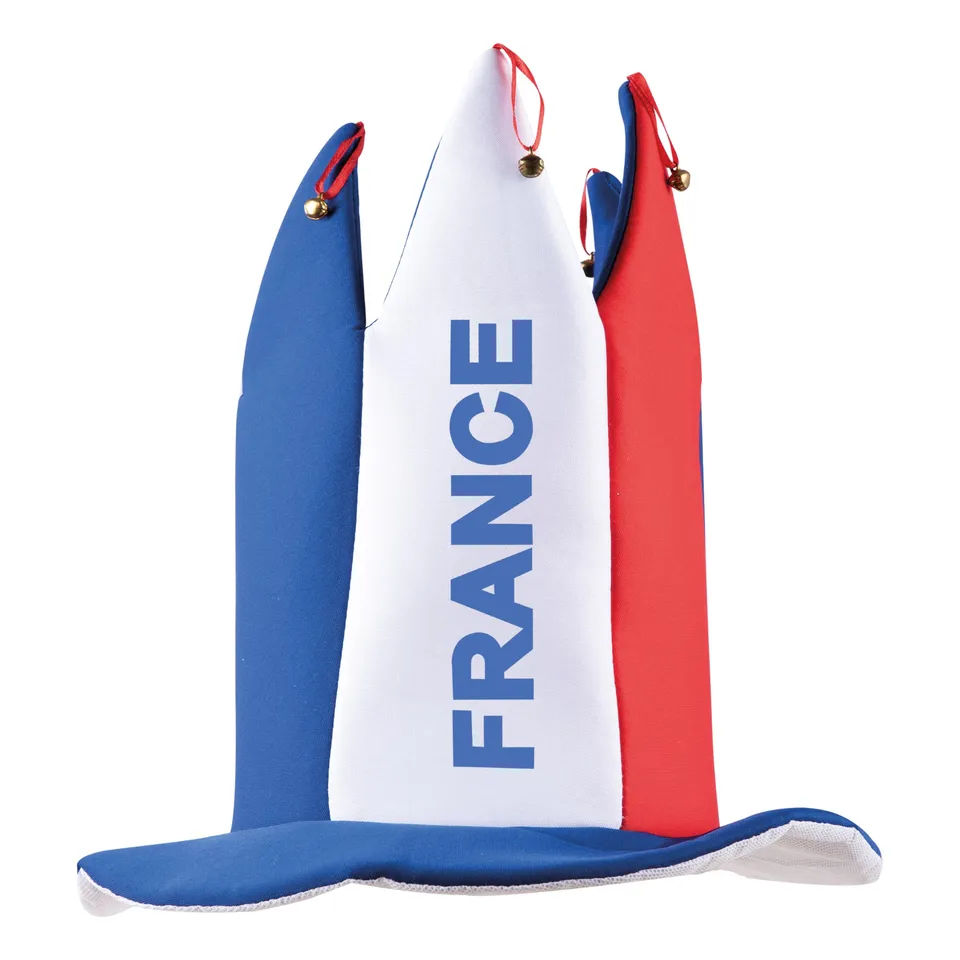 p-tit-clown-22385-bouffon-hut-france-blau-wei-rot-polyester image 1