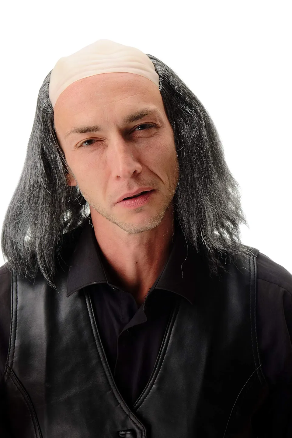 wig-me-up-4232-p103-68-halbglatze-per-cke-schwarz-grau-igor-einstein-40-cm image 1