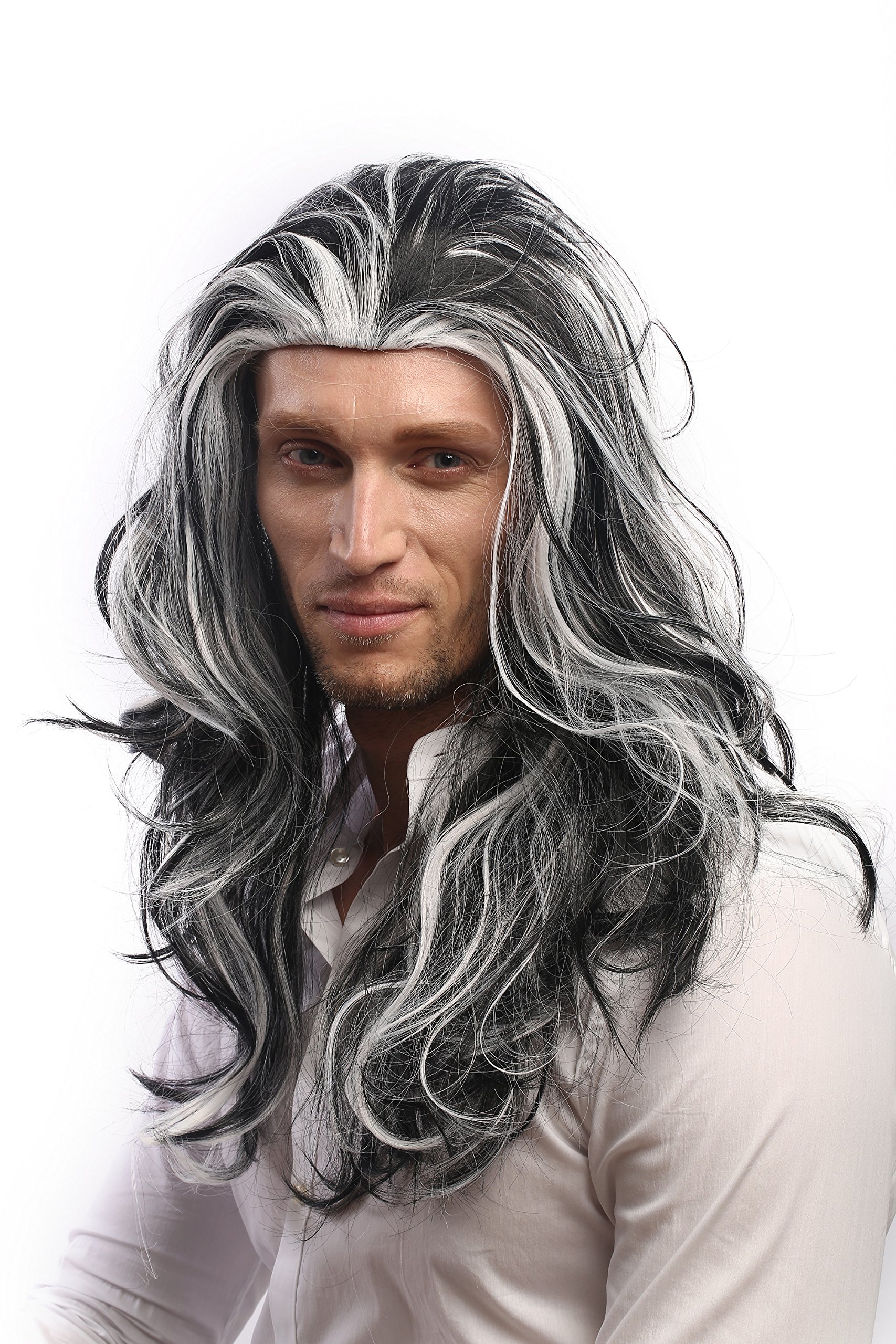 wig-me-up-29938b-vampir-per-cke-lang-schwarz-wei-grau-55-cm-unisex image 3