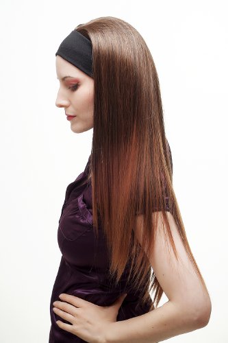 wig-me-up-h9306-2t30-halbper-cke-mit-stirnband-braun-mix-lang-glatt-70-cm image 8