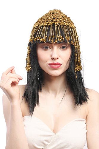 wig-me-up-60264-p103-damen-per-cke-cleopatra-schwarz-45-cm-mit-gold-haarnetz image 6