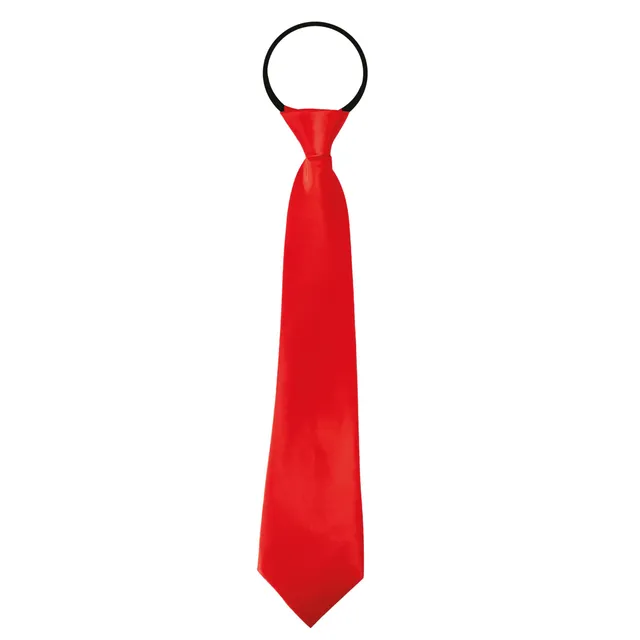 p-tit-clown-satin-krawatte-rot-mit-gummizug-erwachsene image 1