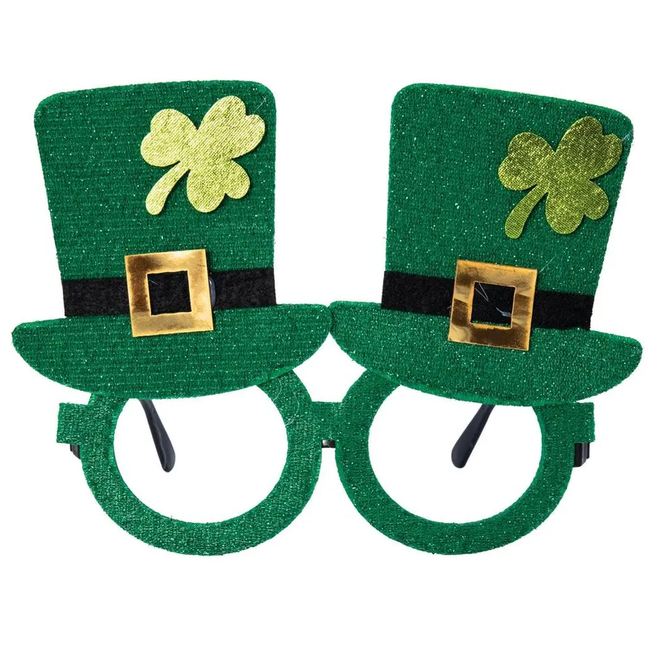 ptit-clown-23242-st-patrick-s-hut-brille-gr-n-gold-f-r-erwachsene image 1